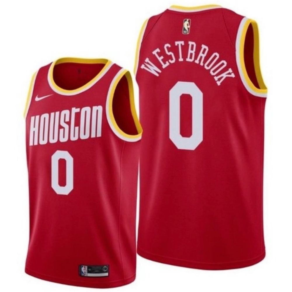Houston Rockets Russell Westbrook Red Jersey